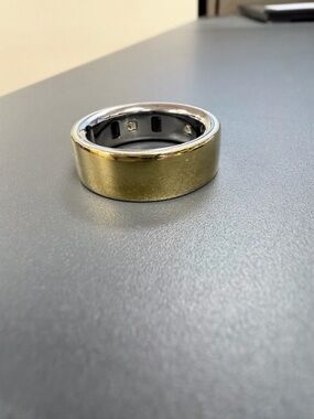 Gold-Tone Wide Band Ring